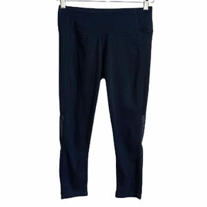 Active black Mesh  Capri leggings